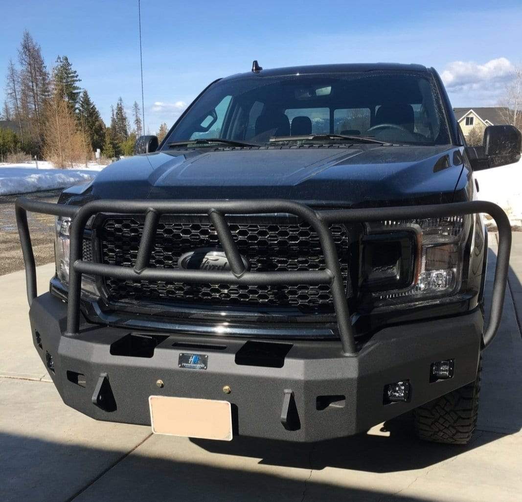 Hammerhead 600 - 56 - 0814 Ford F150 2018 - 2020 Front Winch Bumper with Full Brush Guard - Rugged Truck Gear