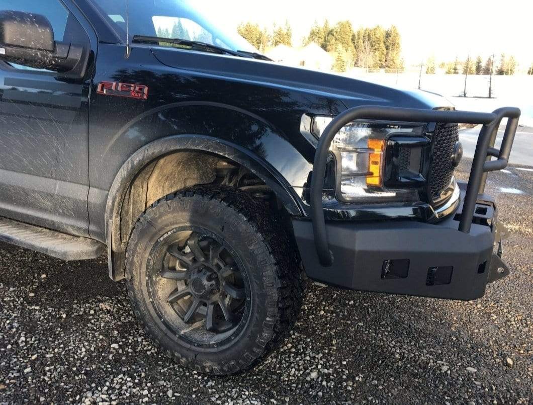 Hammerhead 600 - 56 - 0814 Ford F150 2018 - 2020 Front Winch Bumper with Full Brush Guard - Rugged Truck Gear
