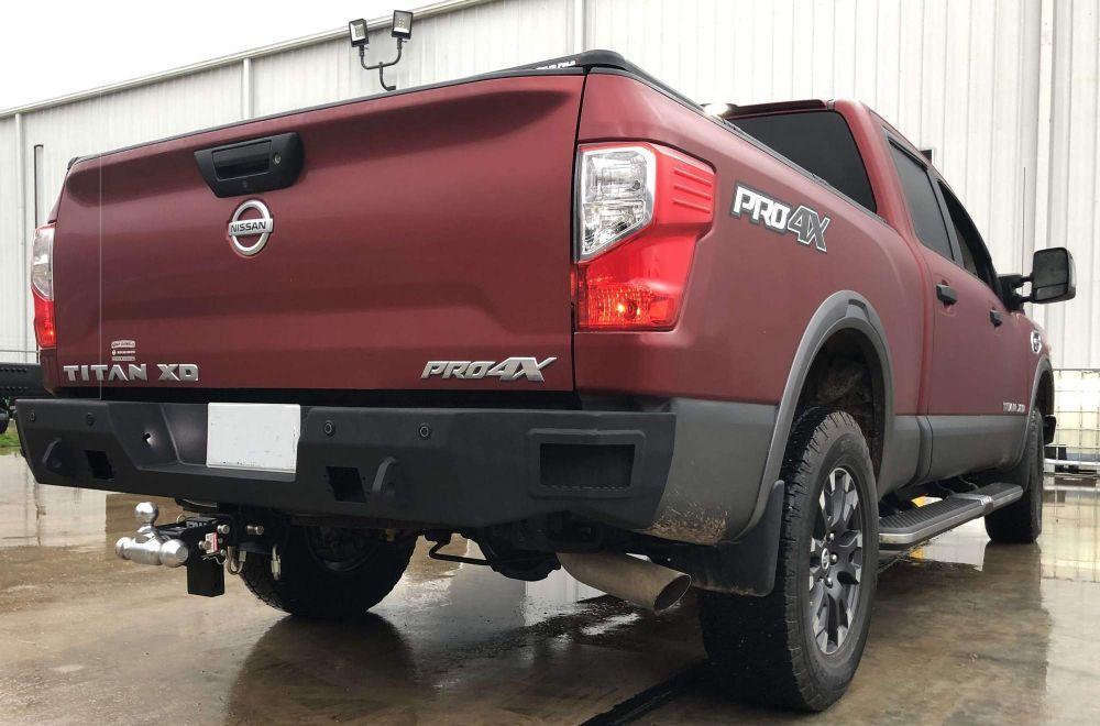Hammerhead 600 - 56 - 0853 Nissan Titan XD 2016 - 2019 Rear Bumper with Sensors - Rugged Truck Gear