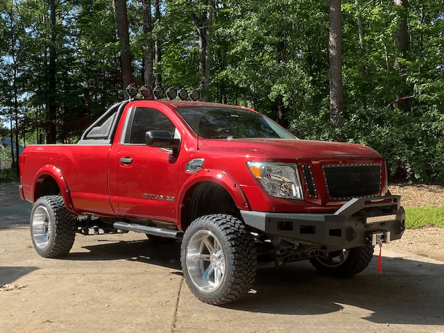 Hammerhead 600 - 56 - 0910 Nissan Titan XD 2016 - 2019 Front Winch Bumper Formed Pre - Runner - Rugged Truck Gear