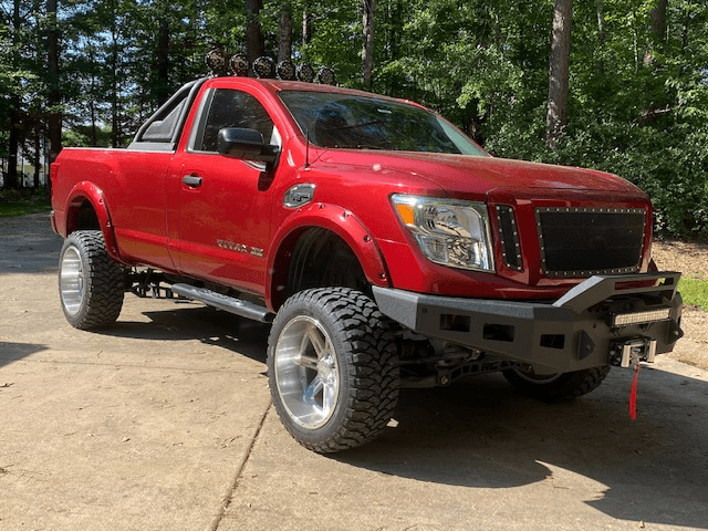 Hammerhead 600 - 56 - 0910 Nissan Titan XD 2016 - 2019 Front Winch Bumper Formed Pre - Runner - Rugged Truck Gear