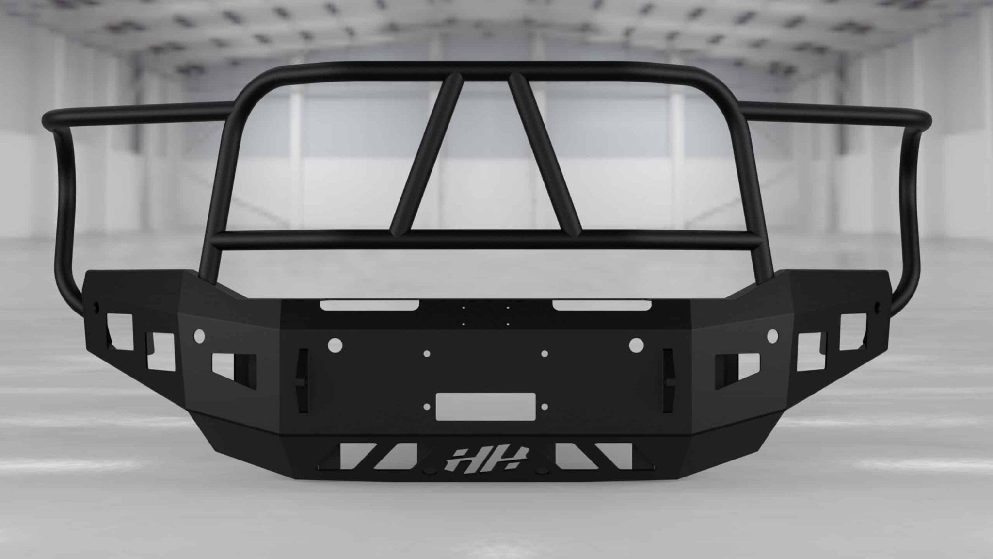 Hammerhead 600 - 56 - 0958 Ram 2500/3500 2019 - 2024 Front Winch Bumper with Full Brush Guard - Rugged Truck Gear