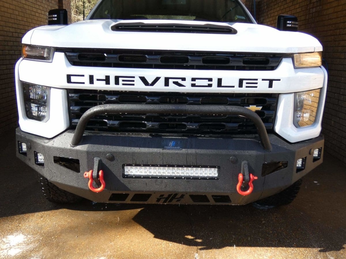 Hammerhead 600 - 56 - 0968 2020 - 2021 Chevy Silverado 2500/3500 Front Non - Winch Bumper Pre - Runner - Rugged Truck Gear