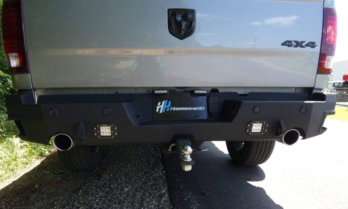 Hammerhead 600 - 56 - 0969 2019 - 2024 Ram 1500 Flush Mount Rear Bumper with Sensors - Rugged Truck Gear