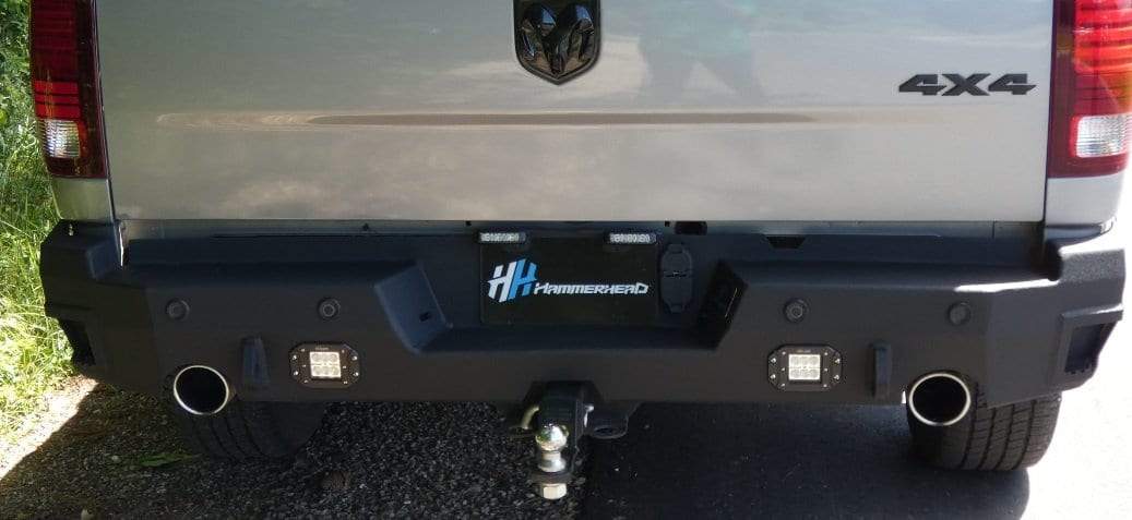 Hammerhead 600 - 56 - 0969 2019 - 2024 Ram 1500 Flush Mount Rear Bumper with Sensors - Rugged Truck Gear