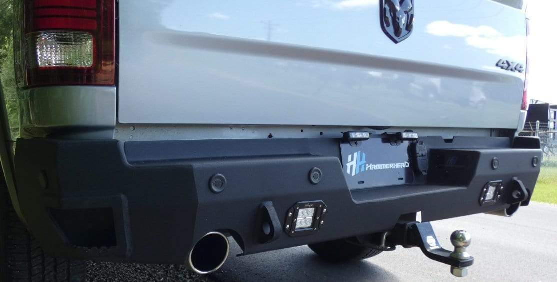 Hammerhead 600 - 56 - 0969 2019 - 2024 Ram 1500 Flush Mount Rear Bumper with Sensors - Rugged Truck Gear