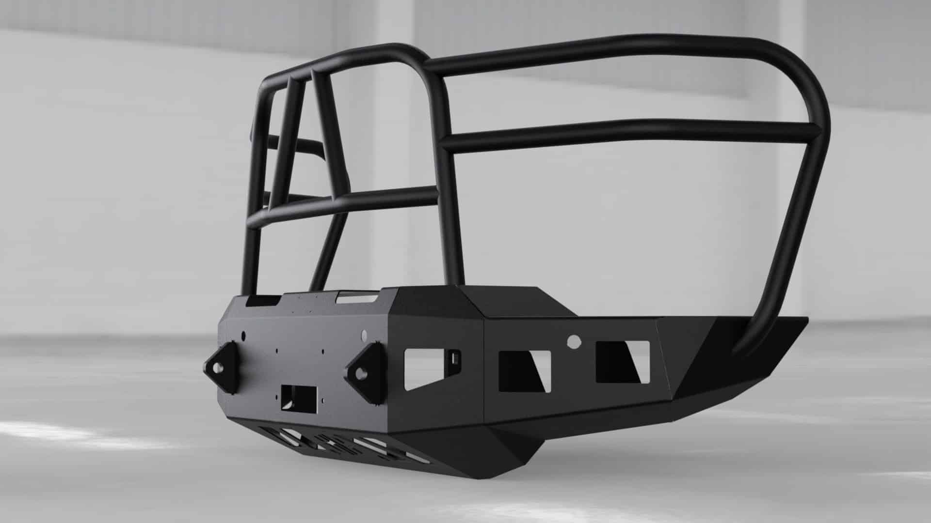 Hammerhead 600 - 56 - 0975 2020 - 2023 Chevy Silverado 2500/3500 Front Winch Bumper with Full Brush Guard - Rugged Truck Gear
