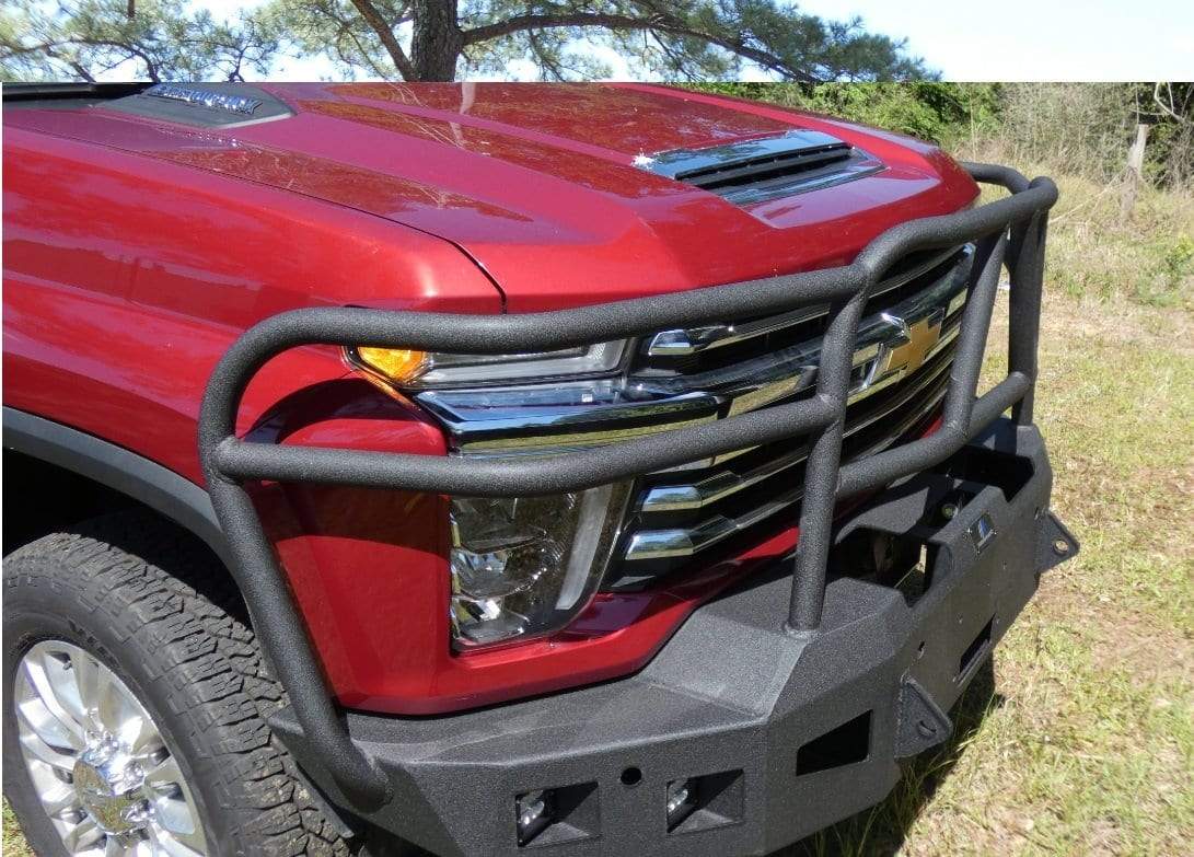 Hammerhead 600 - 56 - 0975 2020 - 2023 Chevy Silverado 2500/3500 Front Winch Bumper with Full Brush Guard - Rugged Truck Gear