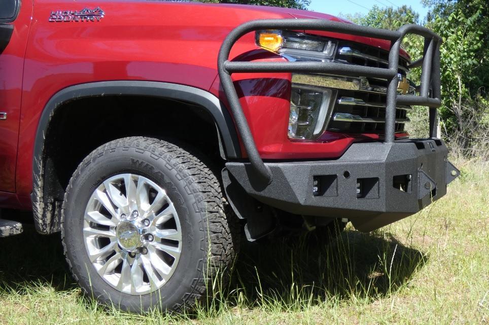 Hammerhead 600 - 56 - 0975 2020 - 2023 Chevy Silverado 2500/3500 Front Winch Bumper with Full Brush Guard - Rugged Truck Gear