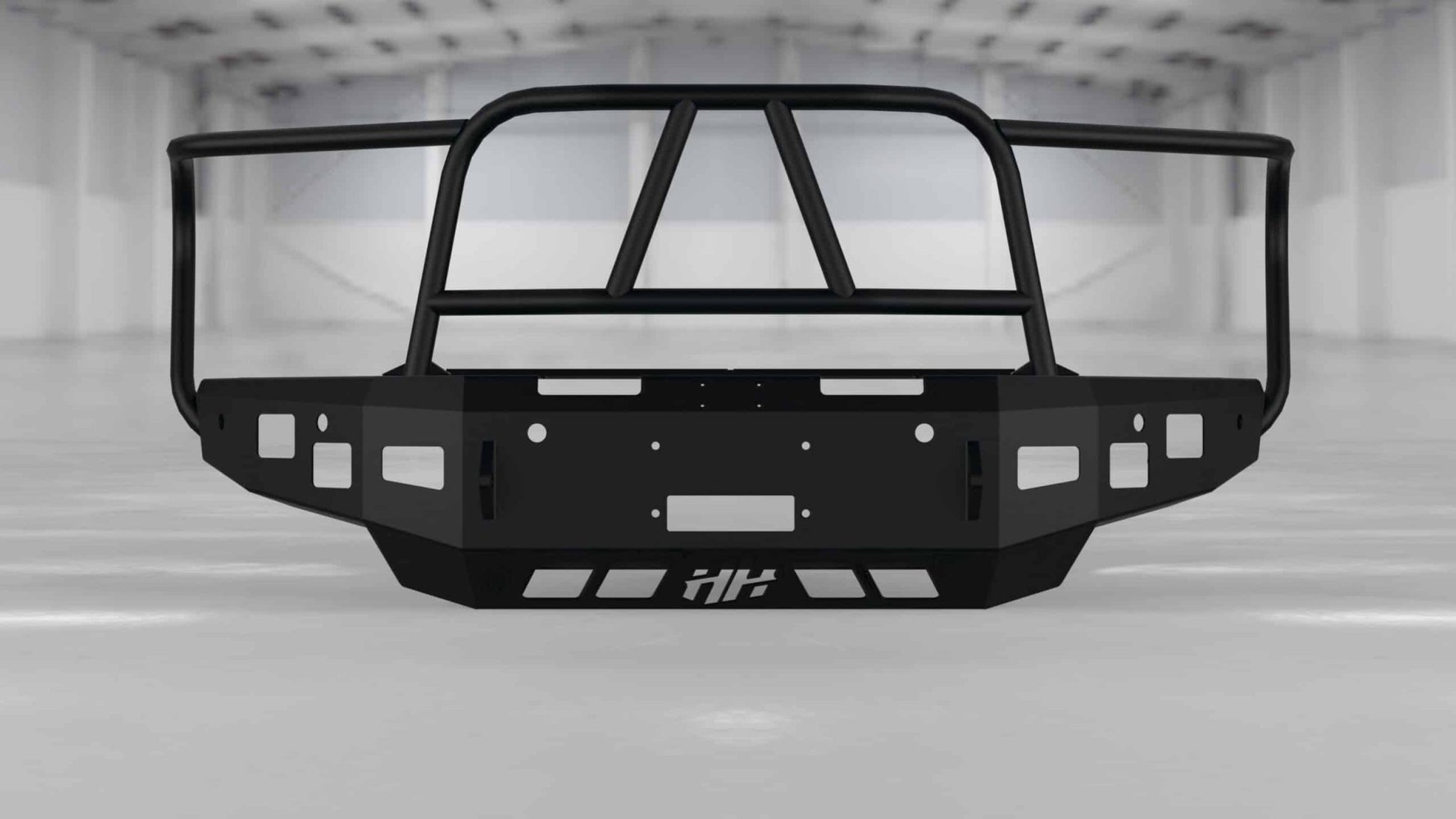 Hammerhead 600 - 56 - 0980 2019 - 2023 Ram 1500 Front Winch Bumper with Full Brush Guard - Rugged Truck Gear