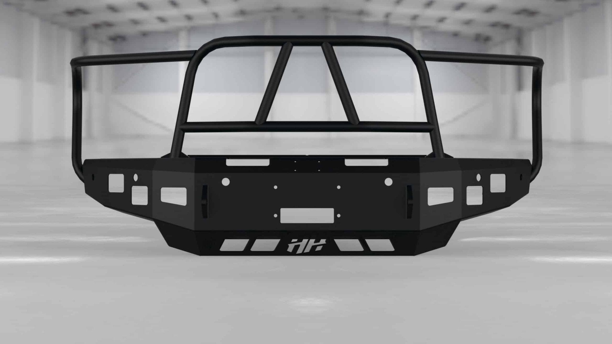 Hammerhead 600 - 56 - 0980 2019 - 2023 Ram 1500 Front Winch Bumper with Full Brush Guard - Rugged Truck Gear