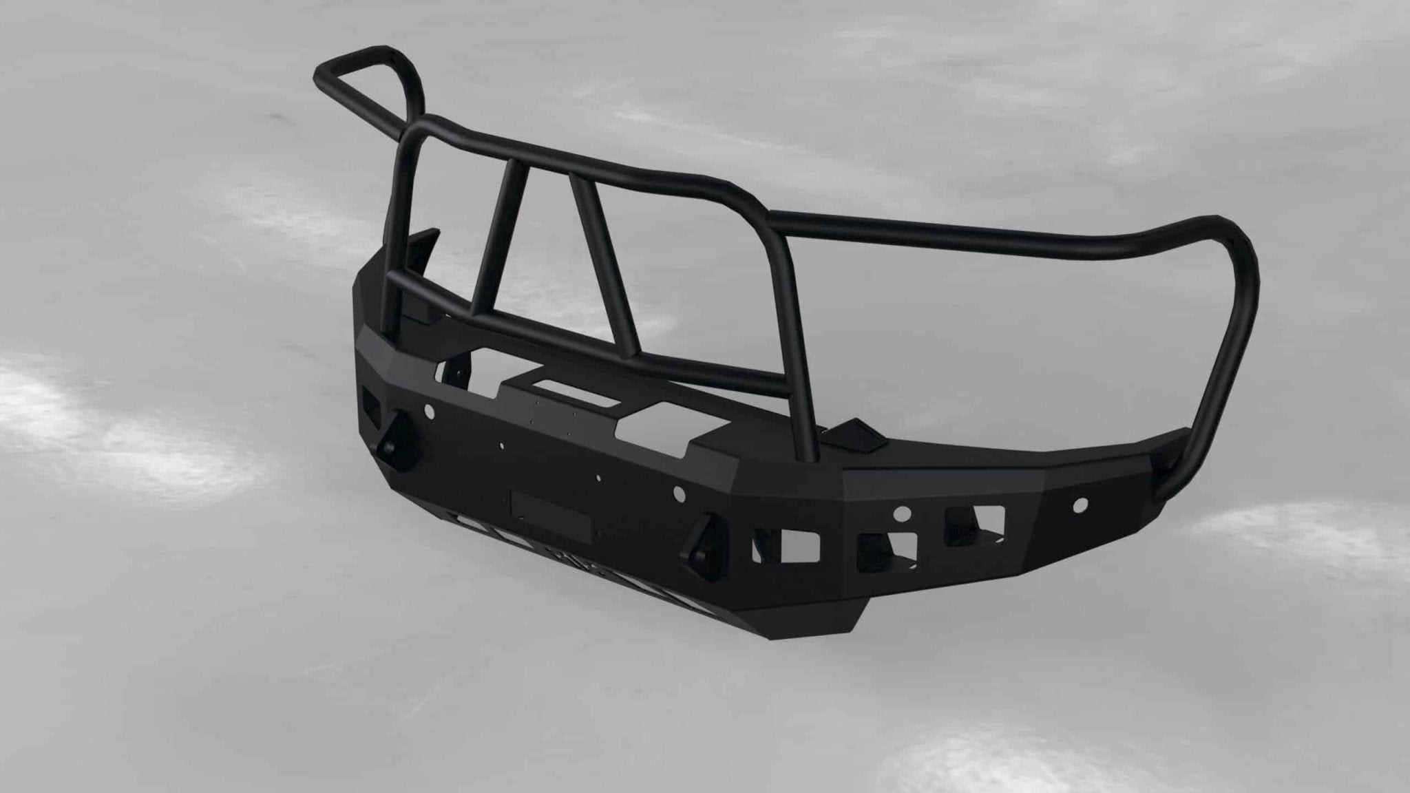 Hammerhead 600 - 56 - 0980 2019 - 2023 Ram 1500 Front Winch Bumper with Full Brush Guard - Rugged Truck Gear