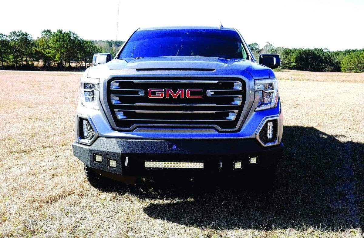 Hammerhead 600 - 56 - 0998 GMC Sierra 1500 2019 - 2021 Front Non - Winch Bumper Low Profile - Rugged Truck Gear