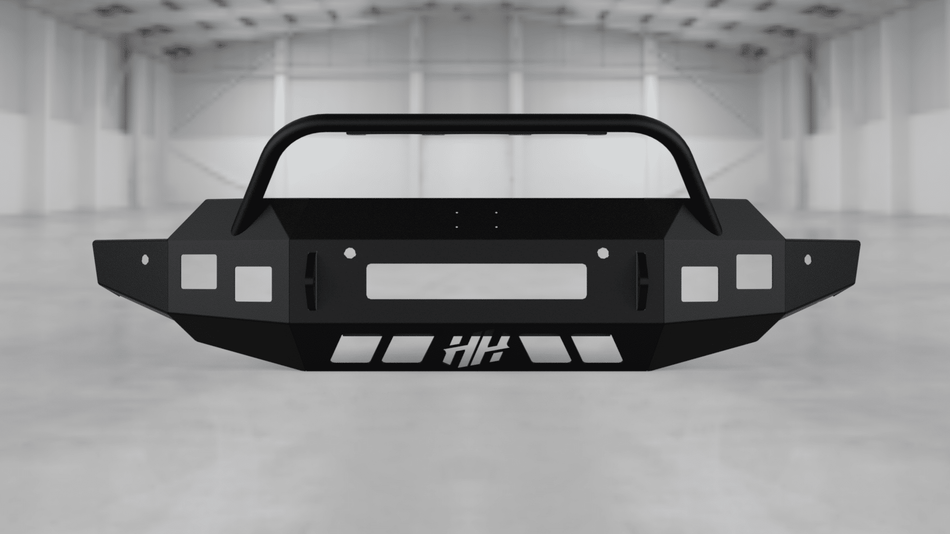 Hammerhead 600 - 56 - 0999 GMC Sierra 1500 2019 - 2021 Front Non - Winch Bumper Pre - Runner - Rugged Truck Gear