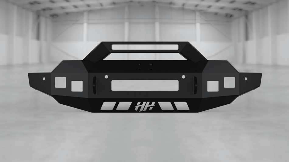 Hammerhead 600 - 56 - 1000 GMC Sierra 1500 2019 - 2021 Front Non - Winch Bumper Formed Pre - Runner - Rugged Truck Gear