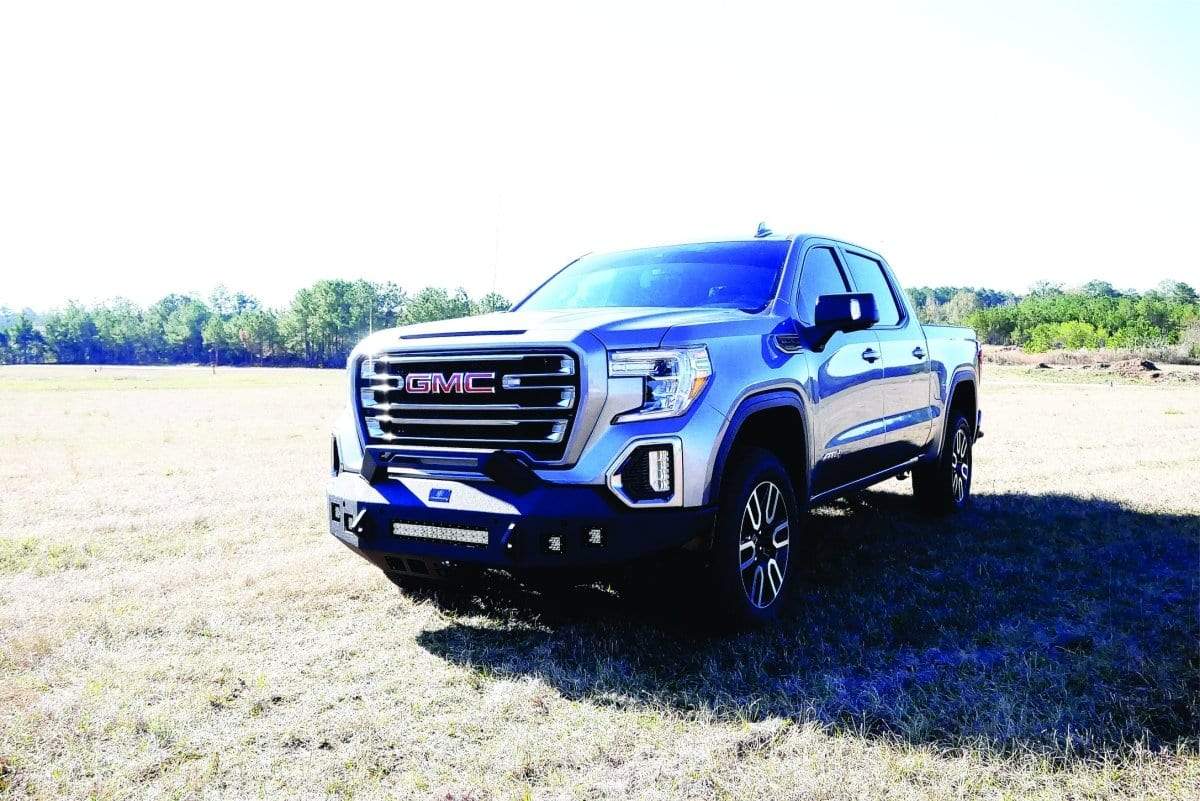 Hammerhead 600 - 56 - 1000 GMC Sierra 1500 2019 - 2021 Front Non - Winch Bumper Formed Pre - Runner - Rugged Truck Gear