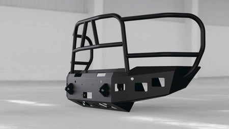 Hammerhead 600 - 56 - 1008 GMC Sierra 2500/3500 HD 2020 - 2023 Front Winch Bumper with Full Brush Guard - Rugged Truck Gear