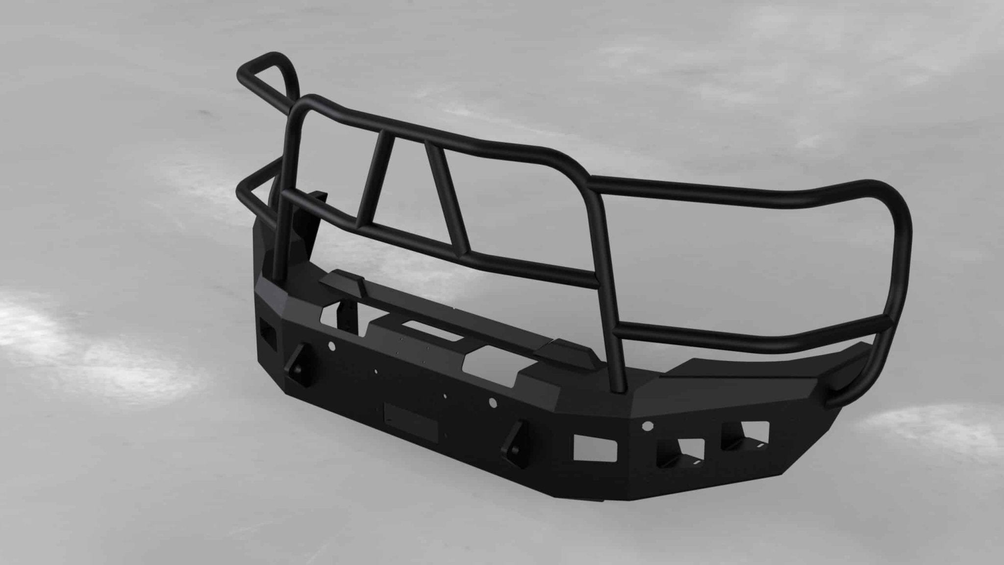 Hammerhead 600 - 56 - 1008 GMC Sierra 2500/3500 HD 2020 - 2023 Front Winch Bumper with Full Brush Guard - Rugged Truck Gear