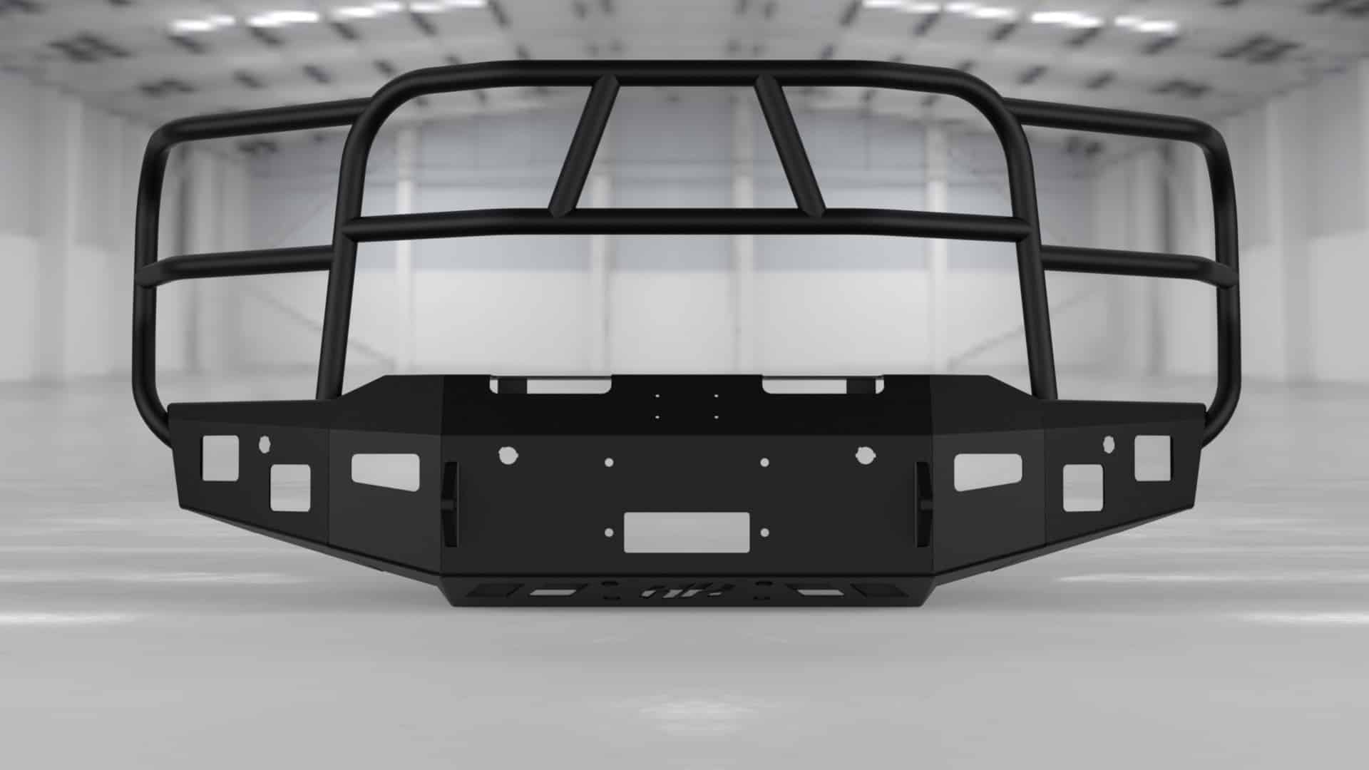 Hammerhead 600 - 56 - 1051 2021 - 2023 Ford F150 Front Winch Bumper with Full Brush Guard - Rugged Truck Gear