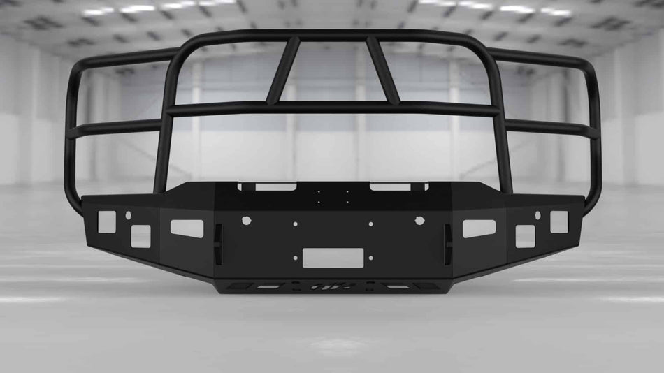 Hammerhead 600 - 56 - 1051 2021 - 2023 Ford F150 Front Winch Bumper with Full Brush Guard - Rugged Truck Gear