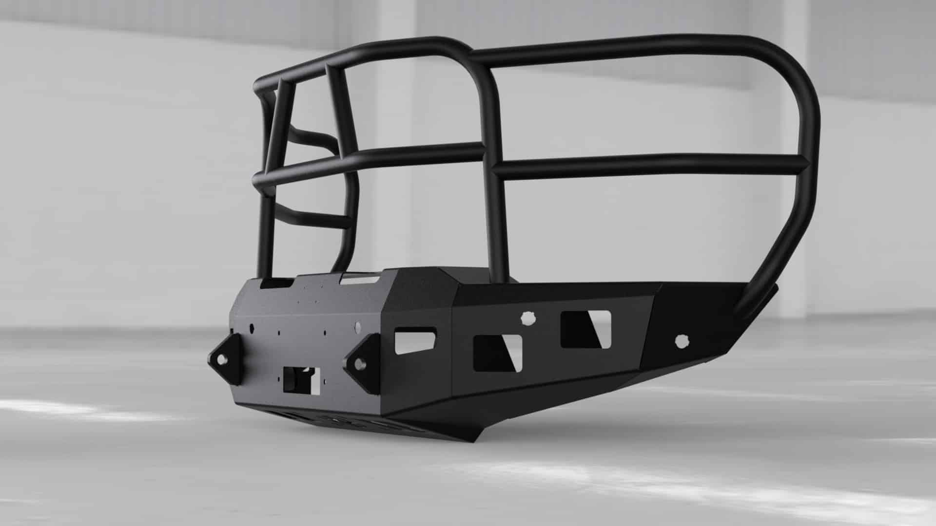 Hammerhead 600 - 56 - 1051 2021 - 2023 Ford F150 Front Winch Bumper with Full Brush Guard - Rugged Truck Gear