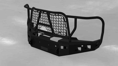 Hammerhead 600 - 56 - 1098 Ford F250/F350/F450/F550 2023 - 2024 Front Winch Bumper with Full Brush Guard - Rugged Truck Gear