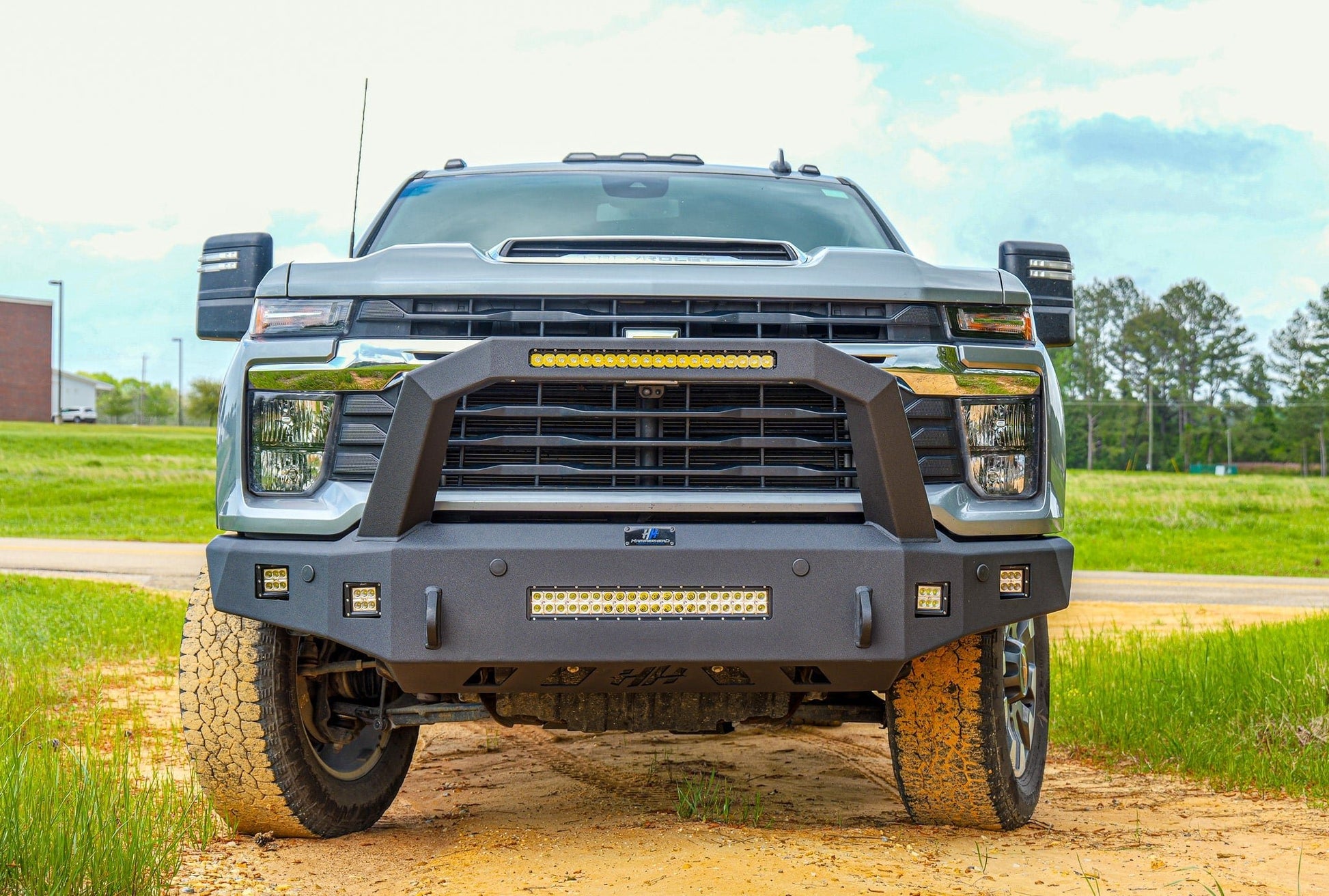 Hammerhead 600 - 56 - 1176 2024 - 2025 Chevy Silverado 2500/3500 Tall Pre - Runner Front Non - Winch Bumper - Rugged Truck Gear