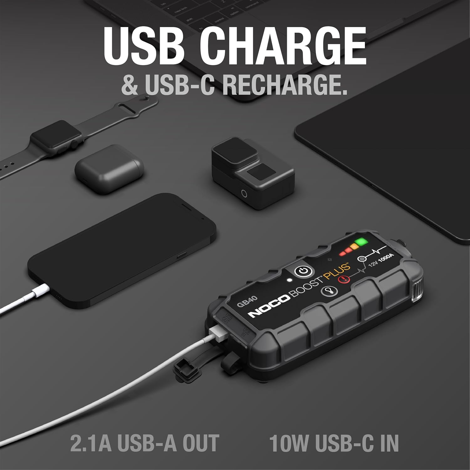 NOCO Boost GB40 Jump Starter Power Bank & Jumper Cables - Rugged Truck Gear