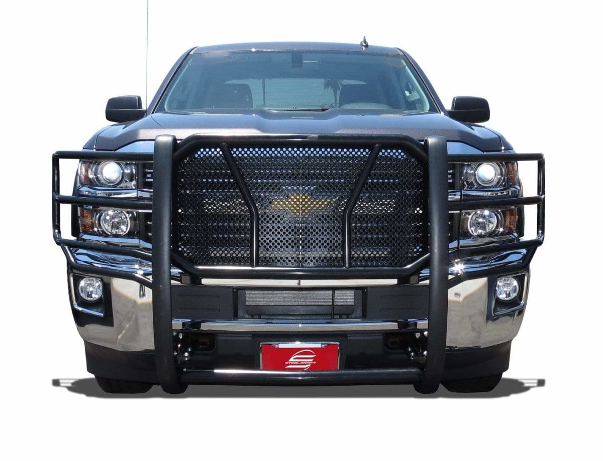 Steelcraft 50 - 0440 2015 - 2019 Chevy Silverado 2500/3500 HD Front Grille Guard - Rugged Truck Gear