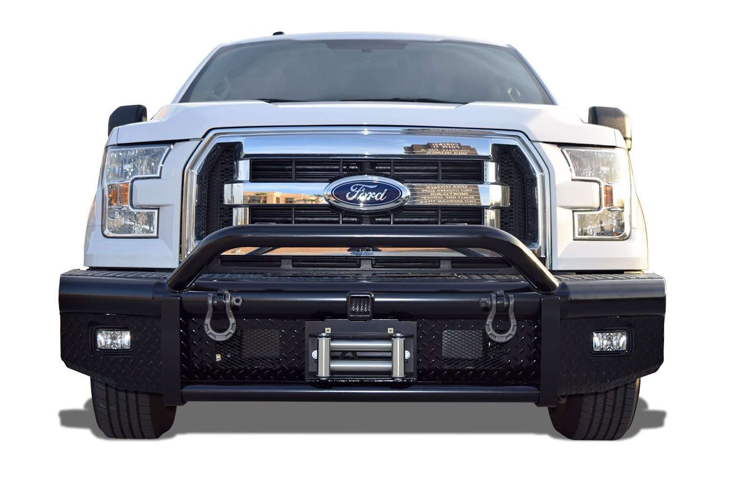 Steelcraft 55 - 11410 2015 - 2017 Ford F150 HD Bullnose Front Bumper Winch Ready - Rugged Truck Gear