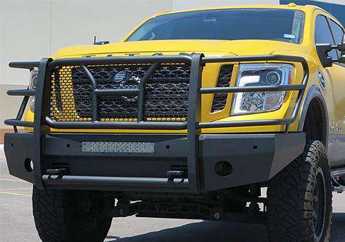Steelcraft 60 - 14080C 2016 - 2024 Nissan Titan XD HD Elevation Front Bumper - Rugged Truck Gear