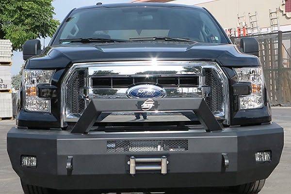 Steelcraft 70 - 11410 2015 - 2017 Ford F150 HD Elevation Bullnose Front Bumper Winch Ready - Rugged Truck Gear