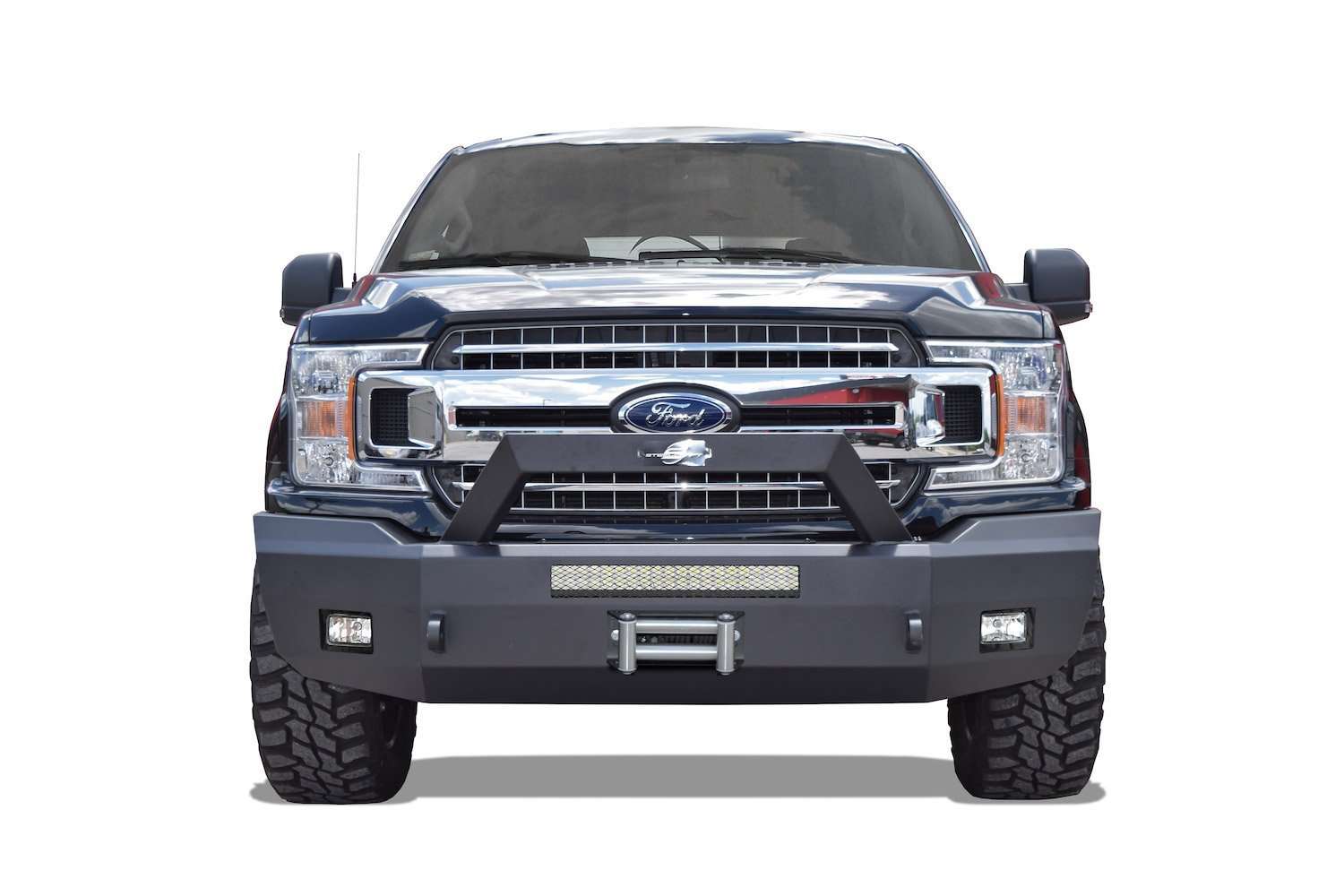 Steelcraft 70 - 11420 2018 - 2020 Ford F150 HD Elevation Bullnose Front Bumper Winch Ready - Rugged Truck Gear