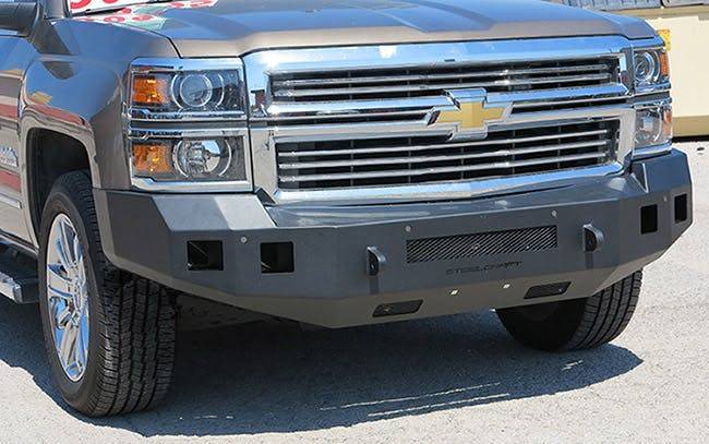 Steelcraft 71 - 10400 2014 - 2015 Chevy Silverado 1500 Fortis Front Bumper - Rugged Truck Gear