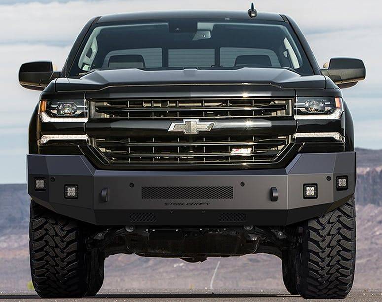 Steelcraft 71 - 10420 2016 - 2018 Chevy Silverado 1500 Fortis Front Bumper - Rugged Truck Gear