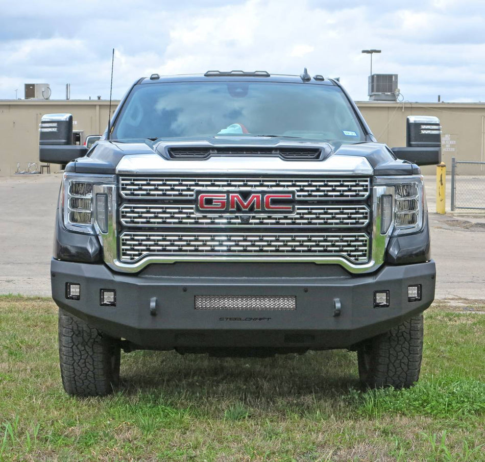 Steelcraft 71 - 10465 2020 - 2023 GMC Sierra 2500/3500 HD Fortis Front Bumper - Rugged Truck Gear