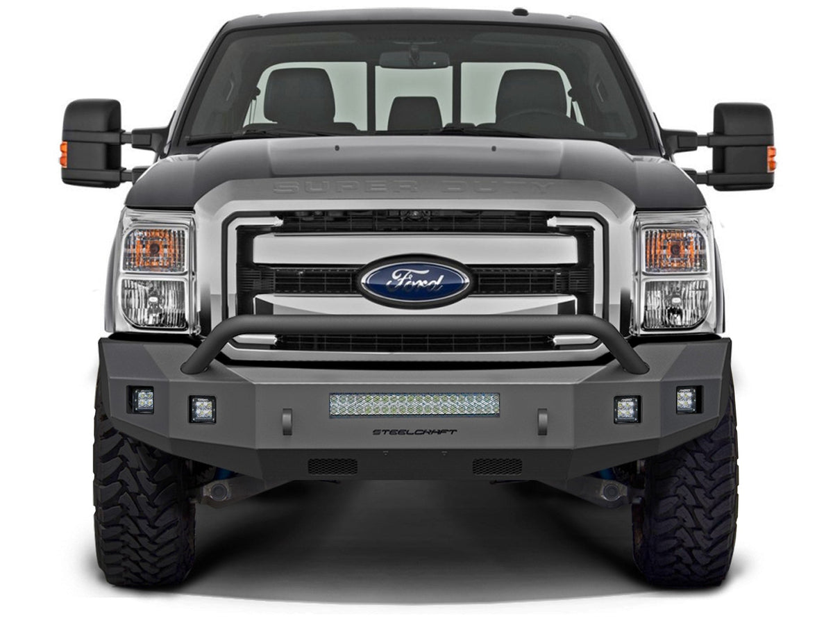 Steelcraft 71 - 11370HP 2011 - 2016 Ford F250/F350/F450/F550 Super Duty Fortis Front Bumper - Rugged Truck Gear