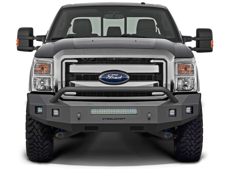 Steelcraft 71 - 11370HP 2011 - 2016 Ford F250/F350/F450/F550 Super Duty Fortis Front Bumper - Rugged Truck Gear
