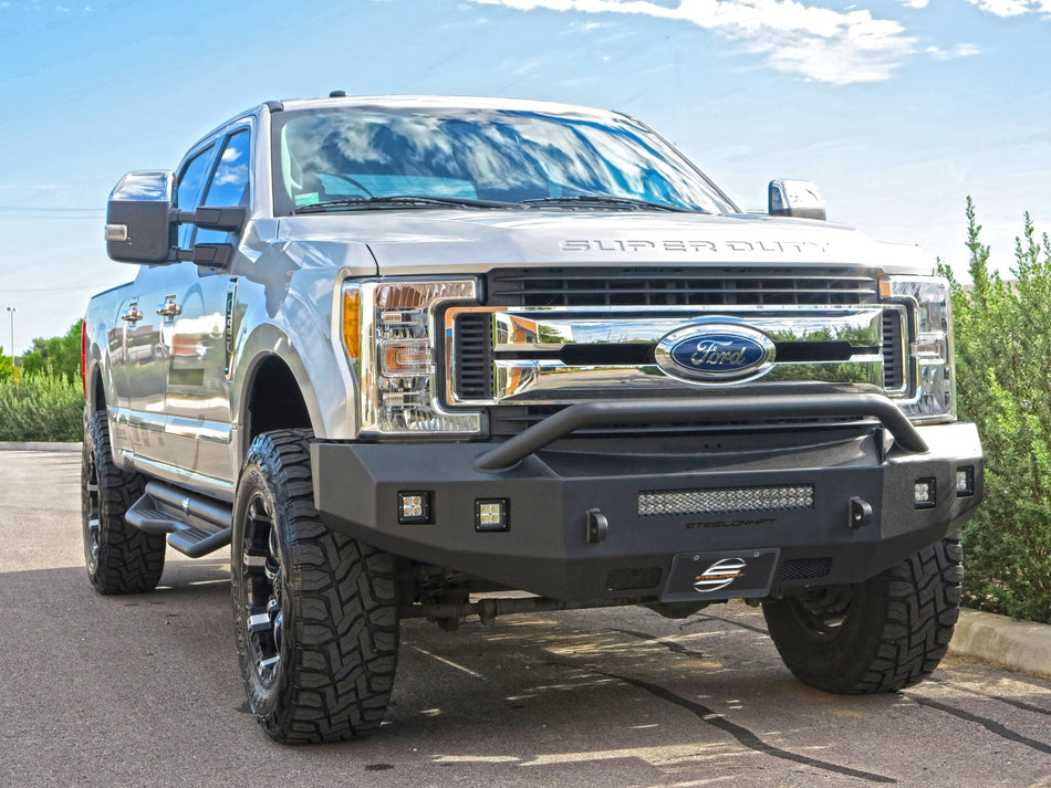 Steelcraft 71 - 11380HP 2017 - 2022 Ford F250/F350/F450/F550 Super Duty Fortis Front Bumper - Rugged Truck Gear