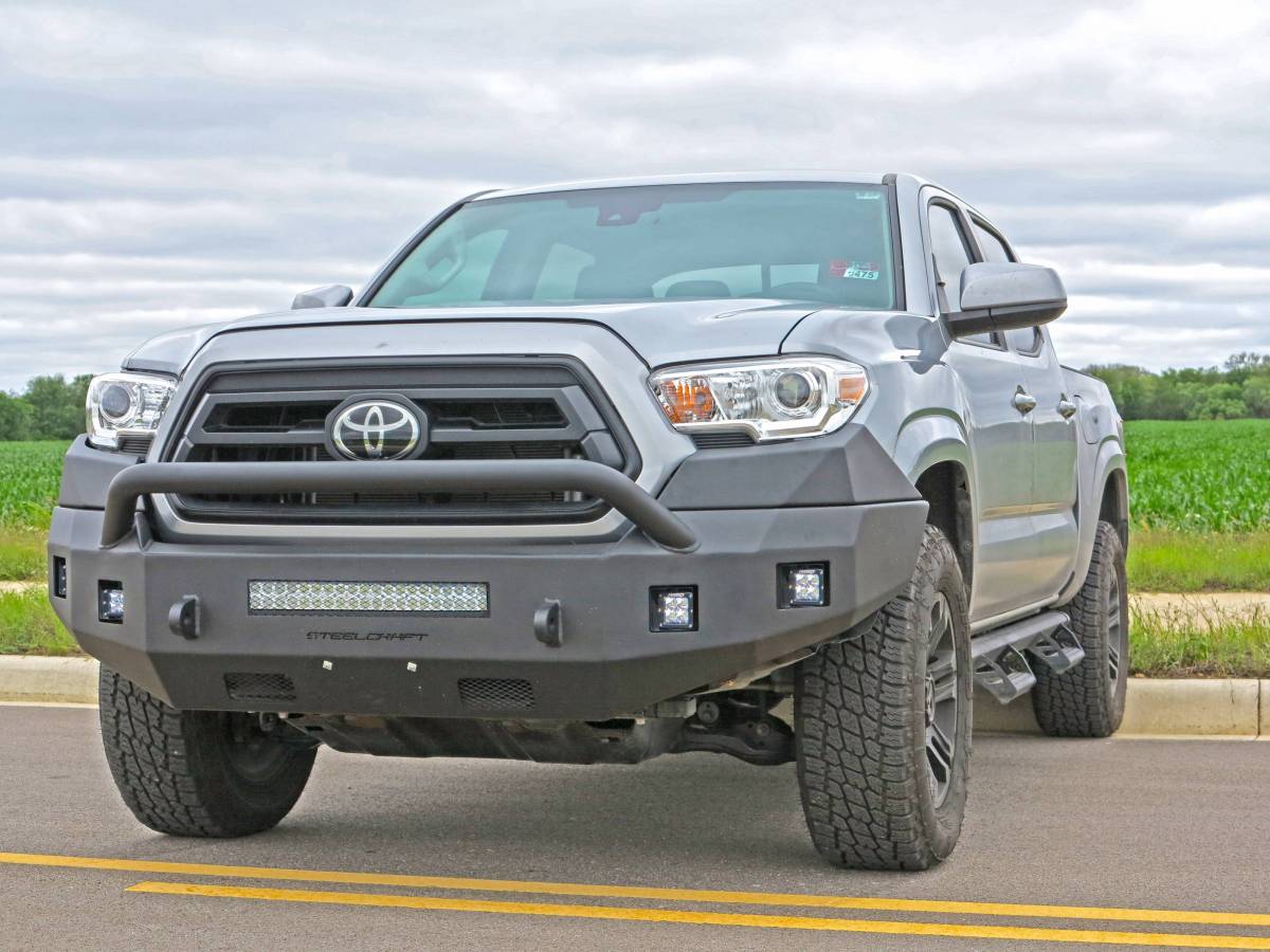 Steelcraft 71 - 13420HP 2016 - 2023 Toyota Tacoma Fortis Front Bumper - Rugged Truck Gear