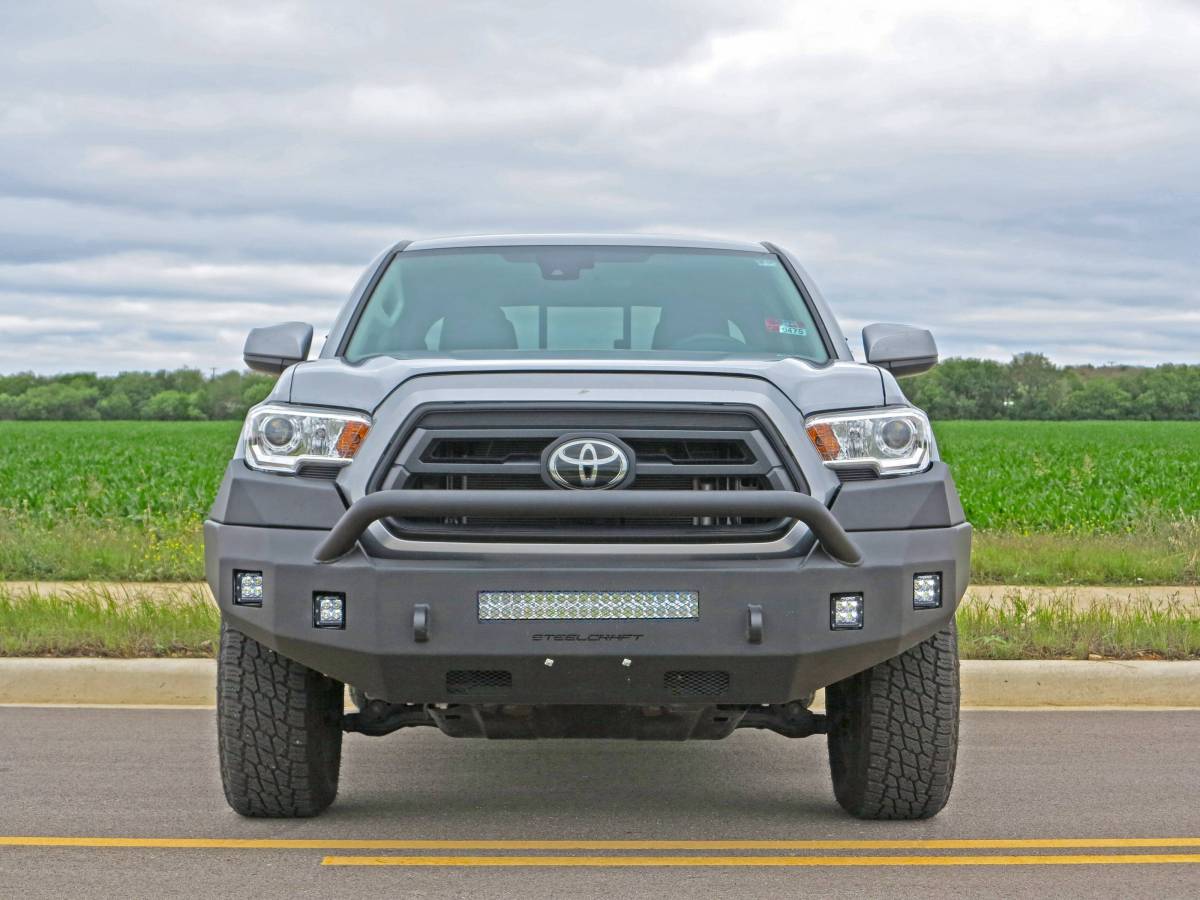 Steelcraft 71 - 13420HP 2016 - 2023 Toyota Tacoma Fortis Front Bumper - Rugged Truck Gear