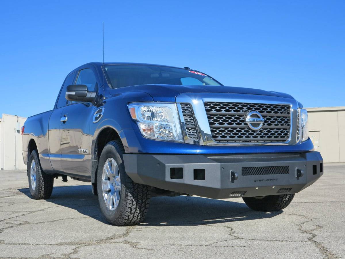 Steelcraft 71 - 14090 2017 - 2024 Nissan Titan Fortis Front Bumper - Rugged Truck Gear