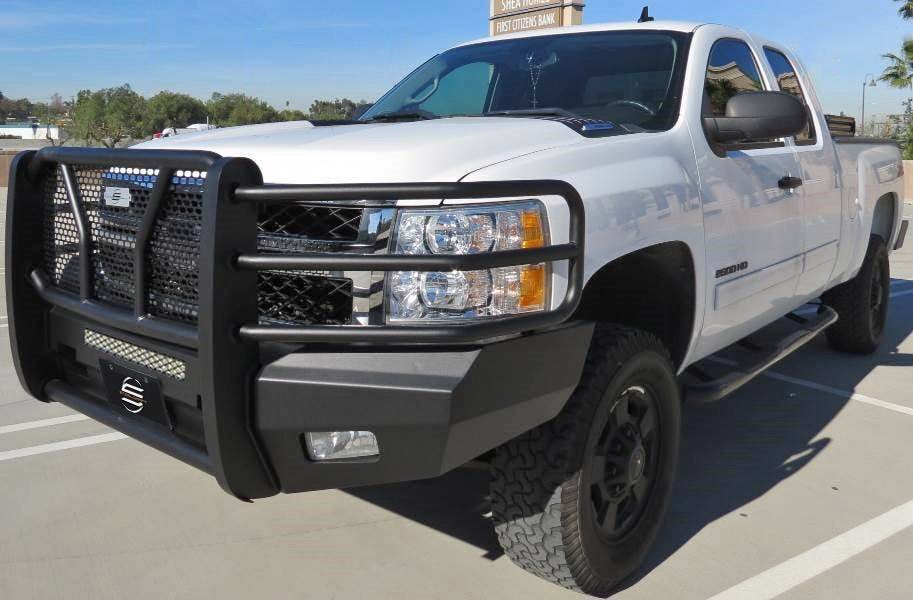 Steelcraft AL60 - 10410 2011 - 2014 Chevy Silverado 2500/3500 HD Elevation Aluminum Front Bumper - Rugged Truck Gear