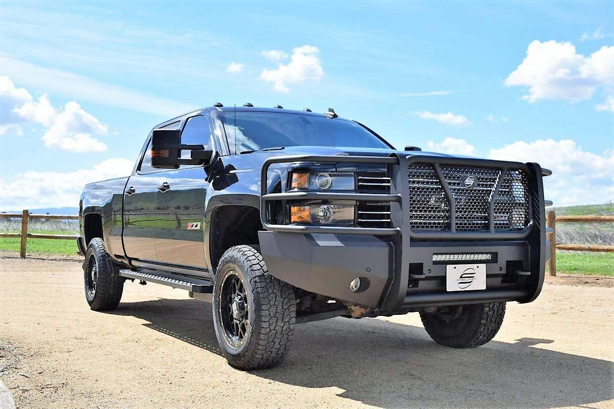 Steelcraft AL60 - 10440 2015 - 2019 Chevy Silverado 2500/3500 HD Elevation Aluminum Front Bumper - Rugged Truck Gear