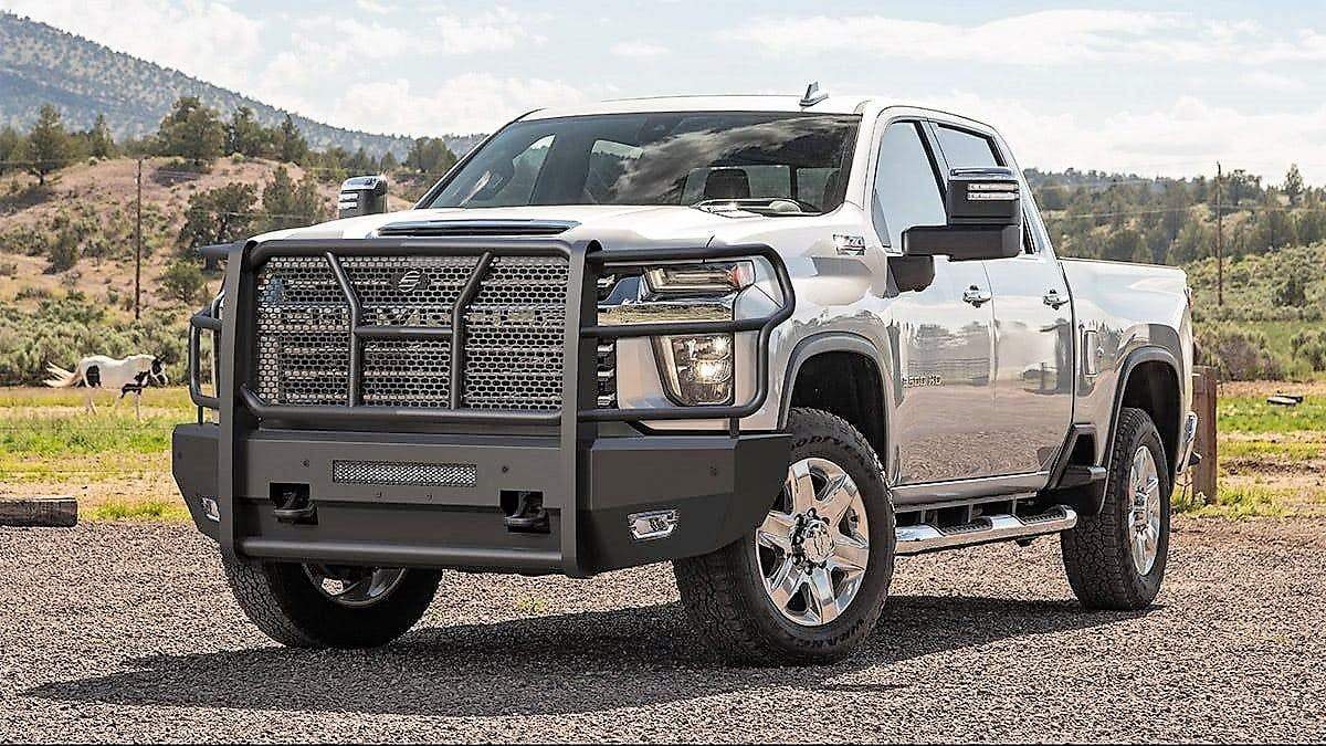 Steelcraft AL60 - 10447C 2020 - 2023 Chevy Silverado 2500/3500 HD Elevation Aluminum Front Bumper - Rugged Truck Gear