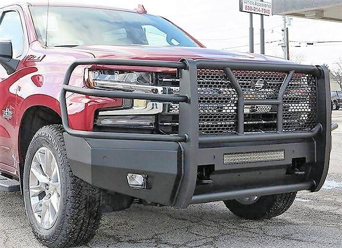 Steelcraft AL60 - 10490C 2019 - 2021 Chevy Silverado 1500 HD Elevation Aluminum Front Bumper - Rugged Truck Gear