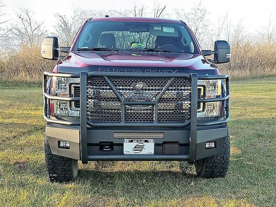Steelcraft AL60 - 11380CC 2017 - 2022 Ford F250/F350 Super Duty HD Elevation Aluminum Front Bumper - Rugged Truck Gear