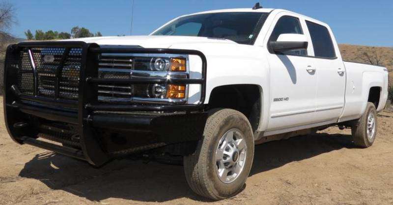 Steelcraft HD10440R 2015 - 2019 Chevy Silverado 2500/3500 HD Bumper Replacements Front Bumper with Receiver - Rugged Truck Gear