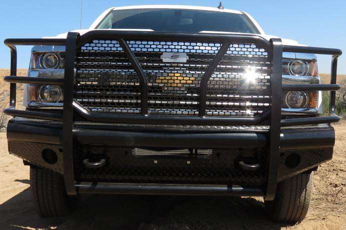 Steelcraft HD10440R 2015 - 2019 Chevy Silverado 2500/3500 HD Bumper Replacements Front Bumper with Receiver - Rugged Truck Gear