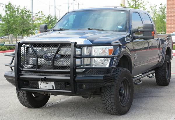 Steelcraft HD11370R 2011 - 2016 Ford F250/F350/F450/F550 Super Duty HD Bumper Replacements Front Bumper with Receiver - Rugged Truck Gear